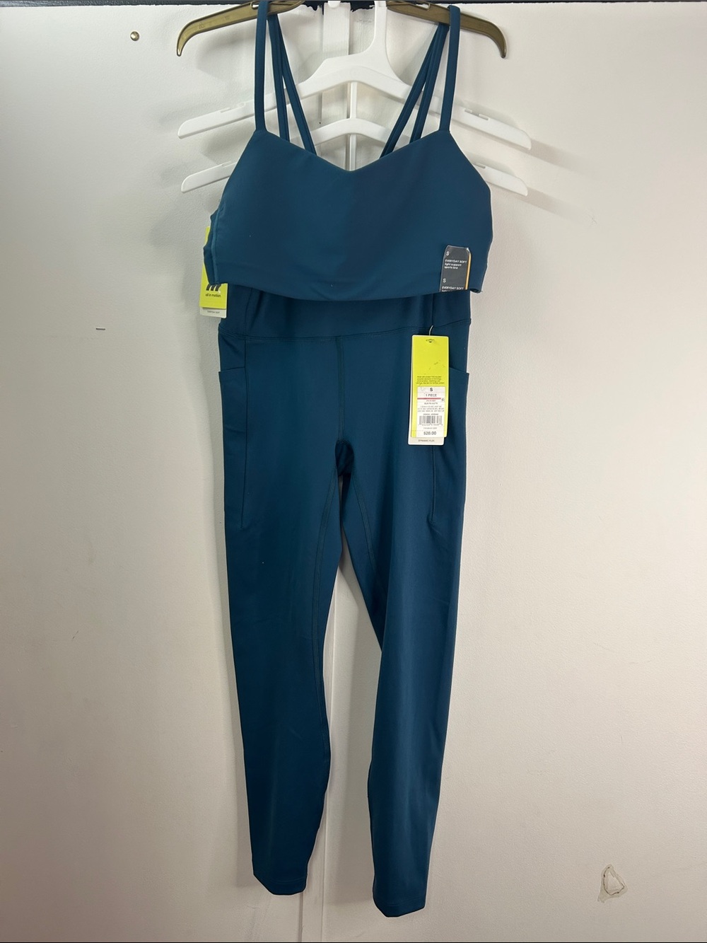 all in motion Teal Double-Strap Jumpsuit
